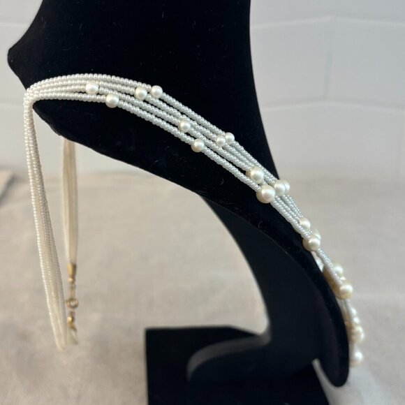 Crown Trifari Faux Pearl Necklace - Vintage - Picture 3 of 6